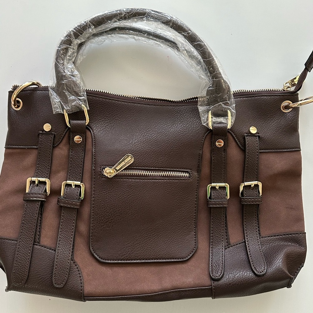 BRAND NEW with tags Michael Kors McGraw Large Coffee Brown Slim Satchell